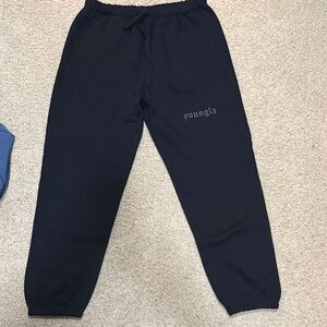 YoungLA Black Casual Sweatpants
